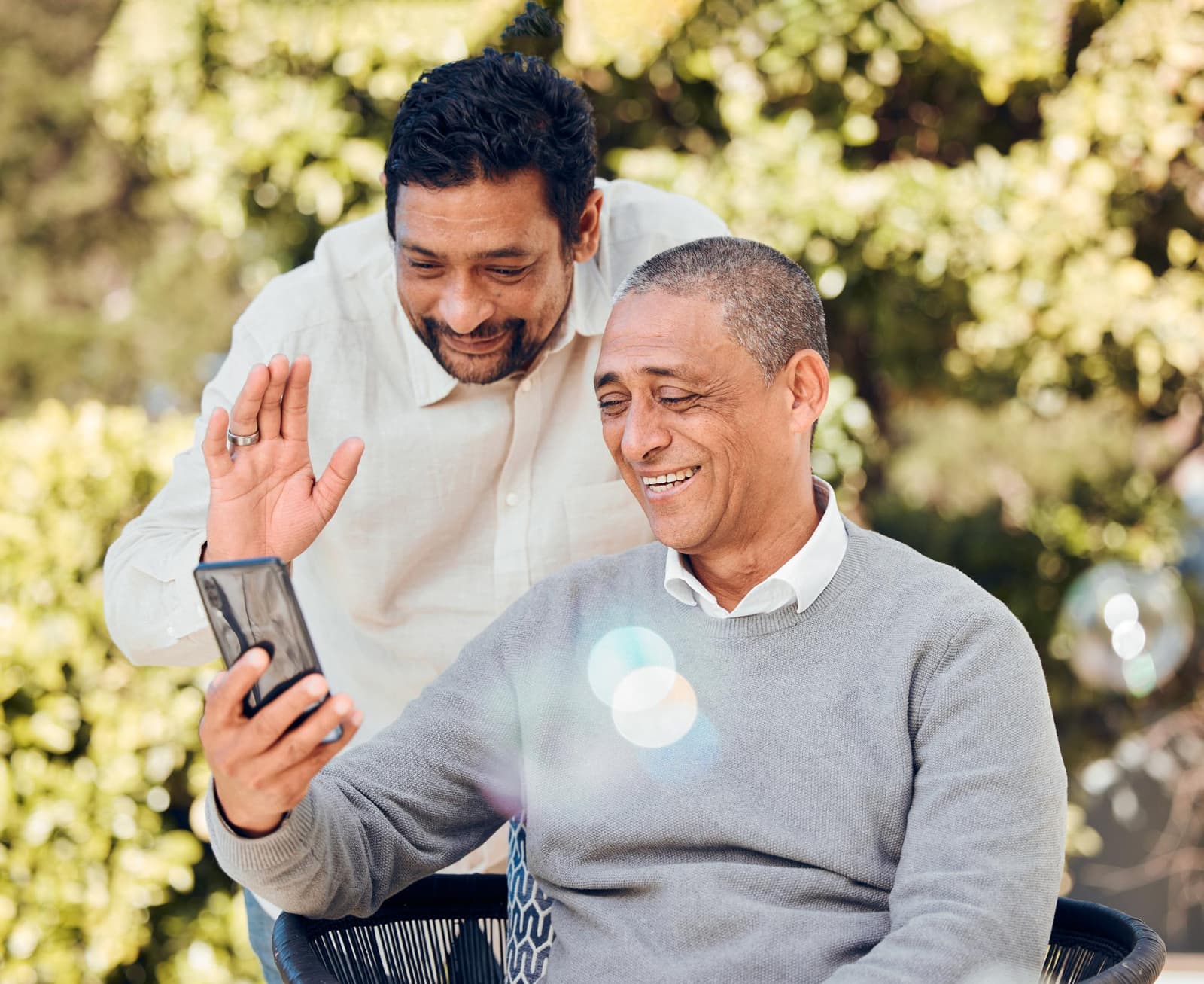 Celebración del Día de los Padres a distancia